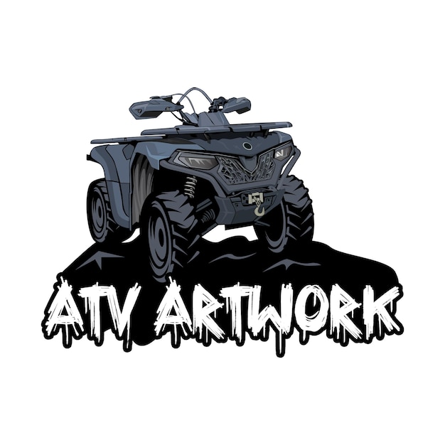 Vettore logo di off road atv vector