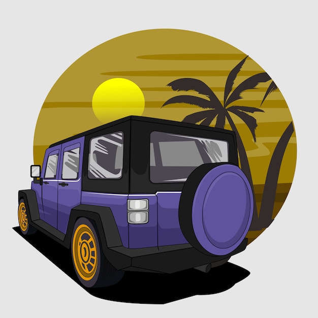 Off-road auto illustratie