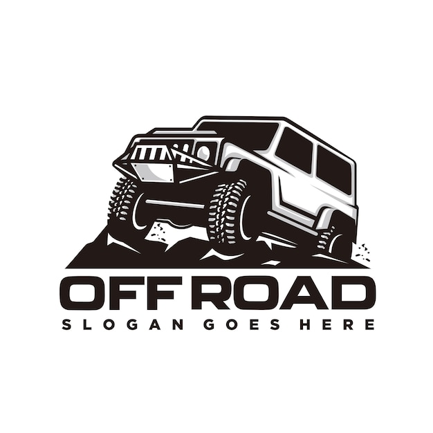 Off-road auto logo sjabloon