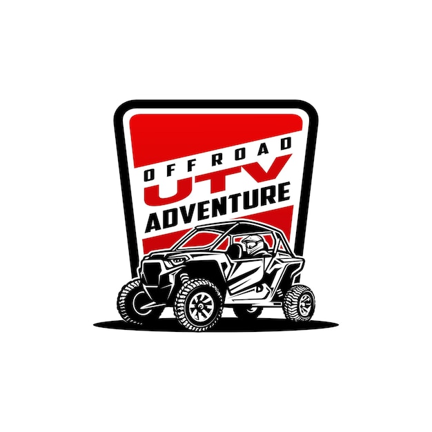 Off-road avontuur UTV-logo vector