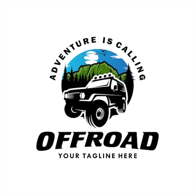 Vector off-road logo sjabloonontwerp