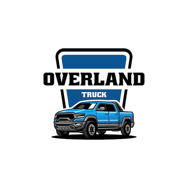 Vector off road truck logo vector