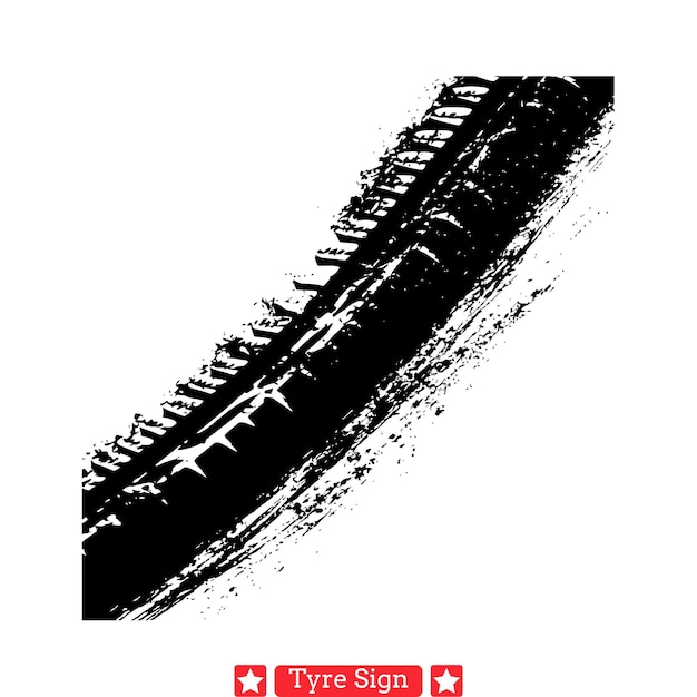 Vector off road tyre print bundle mud terrain pattern pack