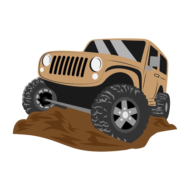 off-road voertuig vector kunst