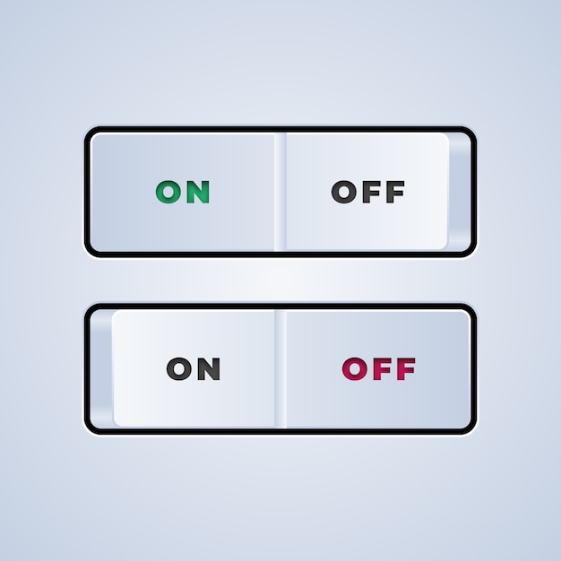 On off switch button