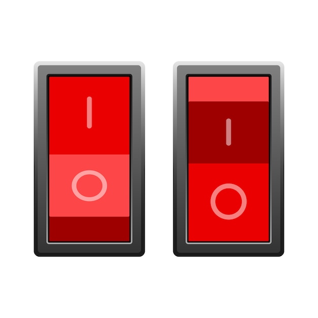 On and off switch isolated