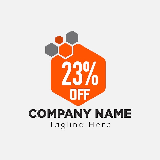 Offer Logo On Letter 23 Template Offer On 23 Letter Initial Offer Sign Concept