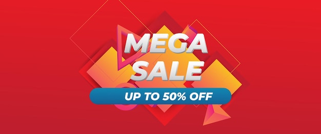 Vector offer super sale banner