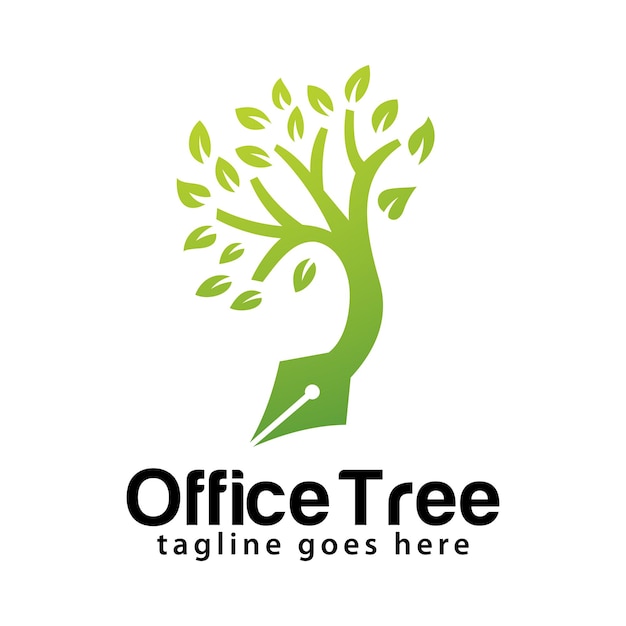 Office boom logo ontwerpsjabloon