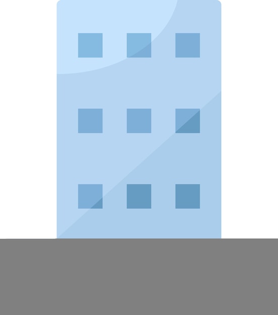 office building apartment hotel business icon