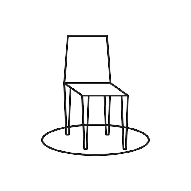 Эксклюзивная векторная иллюстрация офисного стула