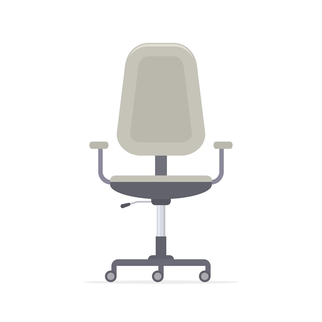 Office chair flat design Vector isolated illustration