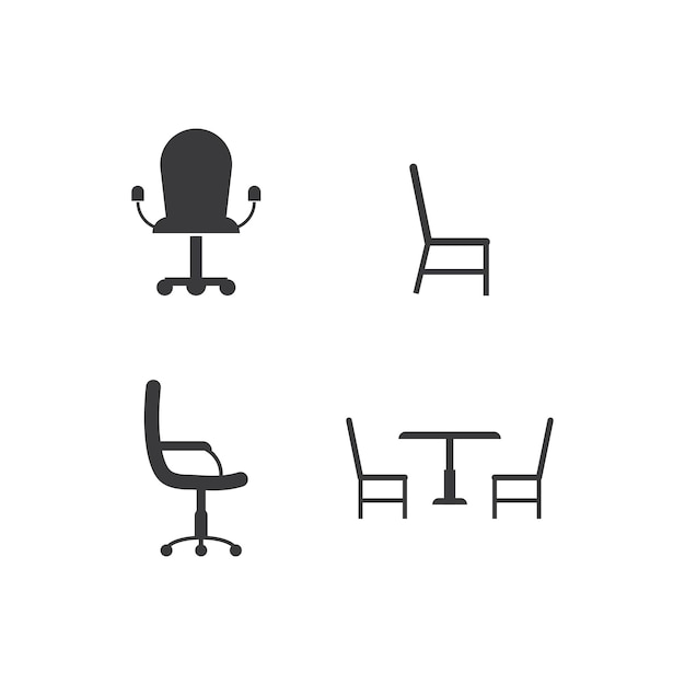 Office chair icon vector design