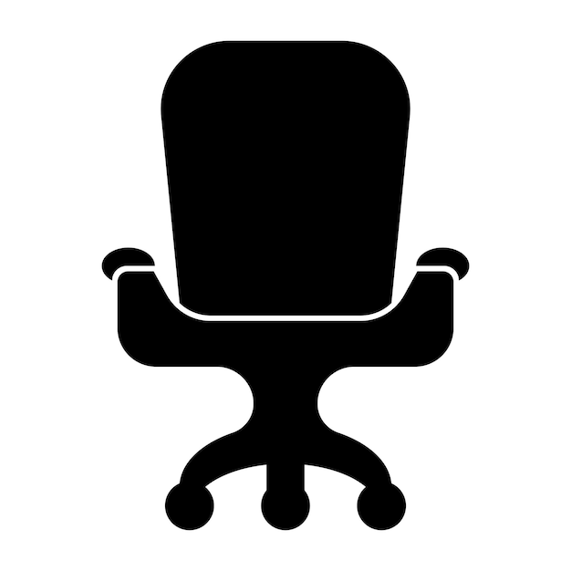 Progettazione del modello dell'illustrazione del iconvector di logo della sedia dell'ufficio