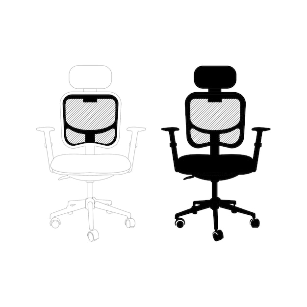 office chair silhouettes