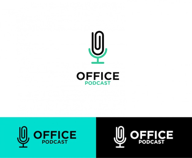 Logo podcast per ufficio