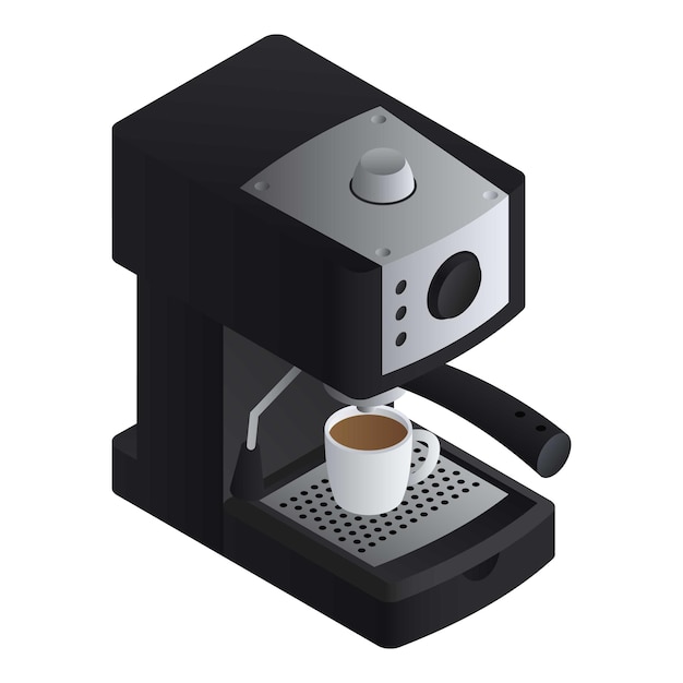 Vector office coffee machine icon isometric of office coffee machine vector icon for web design isolated on white background