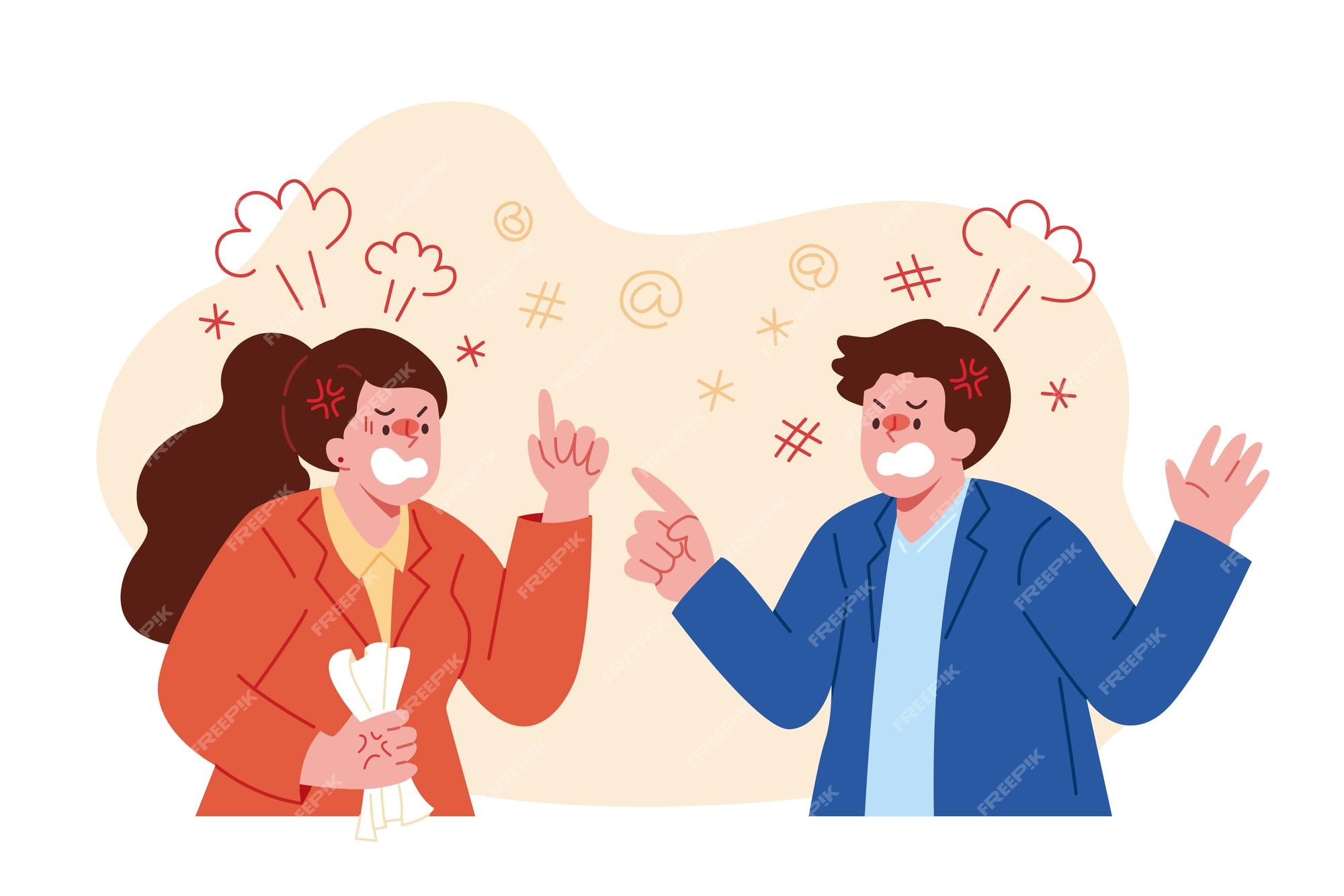 Premium Vector Office Colleagues Arguing At Work furry-parents-fighting-know-your-meme