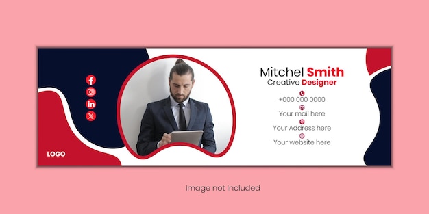 Office email signature template design