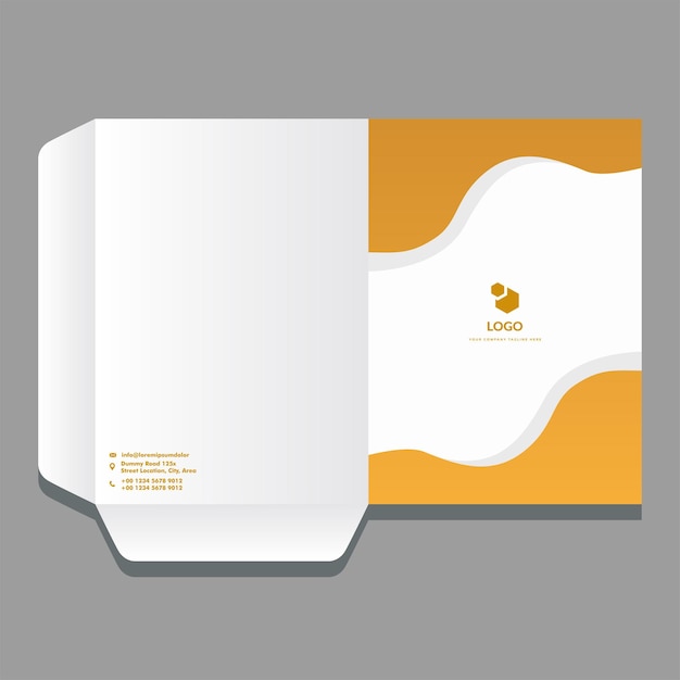 Vector office file cover design