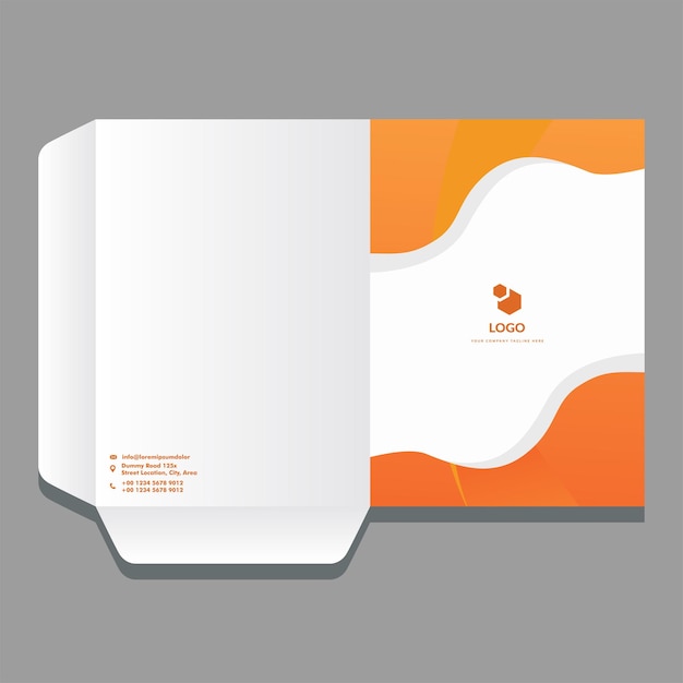 Vector office file cover design