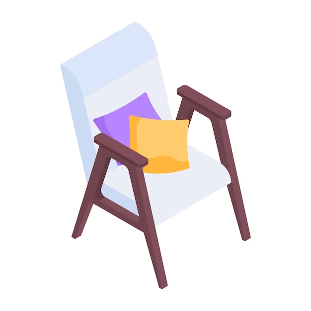 Office and Home Furniture Isometric Icons