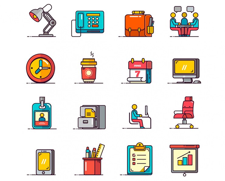 Office Icon set Vector