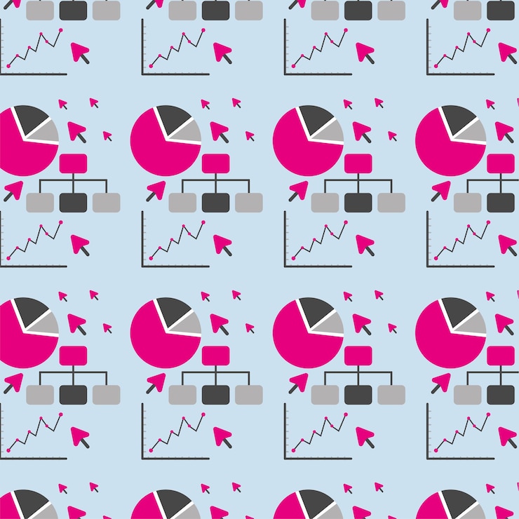 Vector office icons seamless pattern background vector illustration