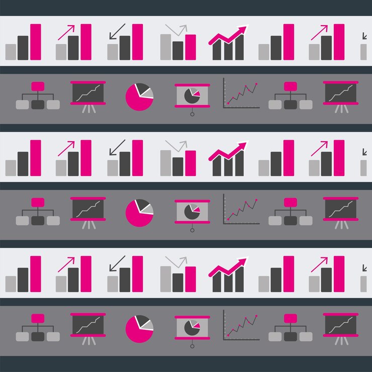 Vector office icons seamless pattern background vector illustration