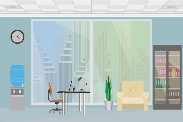 office interior business workplace