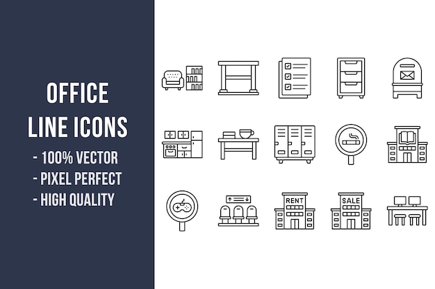 Office Line Icons