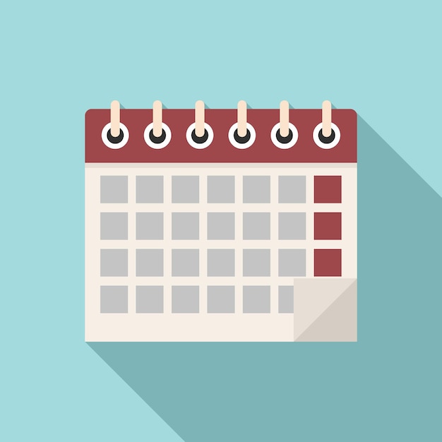 office manager calendar icon flat illustration of office manager calendar vector icon for web design