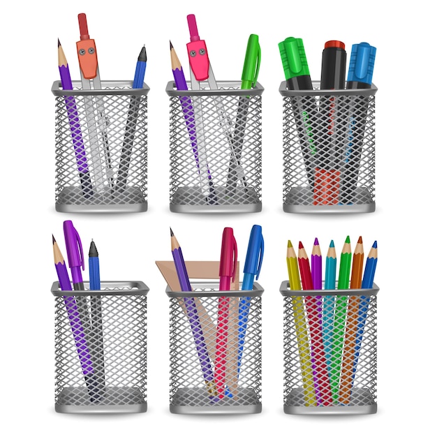 office and stationery in the case.
