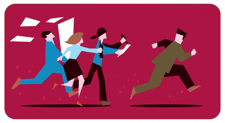 Vector office stress work.
