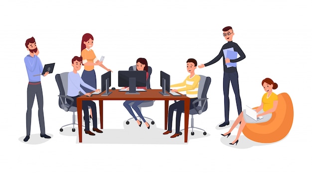 office team building exercise  