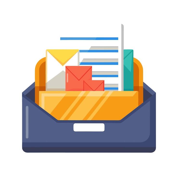 Vector office themed setup and equipment vector illustration