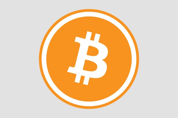 Vettore logo ufficiale di bitcoin