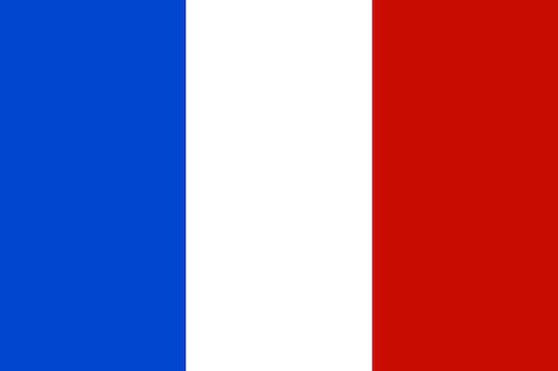 Official national flag of France Vector illustration