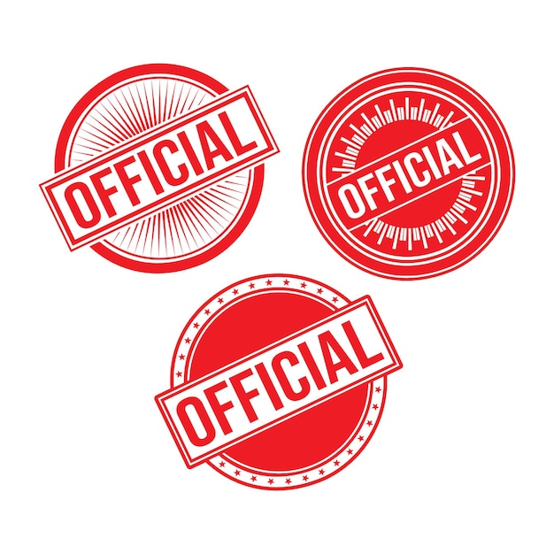 Official Rubber stamp design Vector