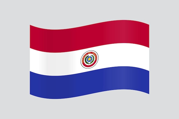 Vector official vector flag of paraguay