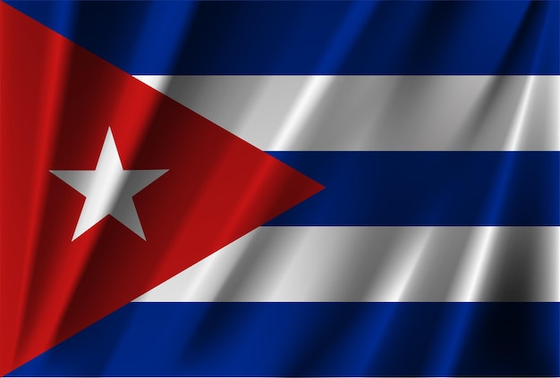 Officiële nationale cuba vlag vector