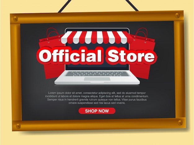 Officiële winkel online winkel, grootse opening.