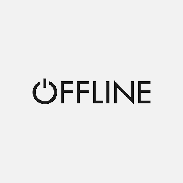 offline icon vector illustration