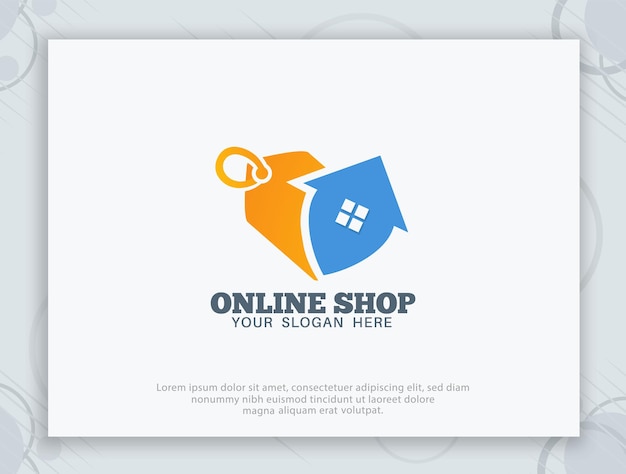 Offline and Online shop logo design