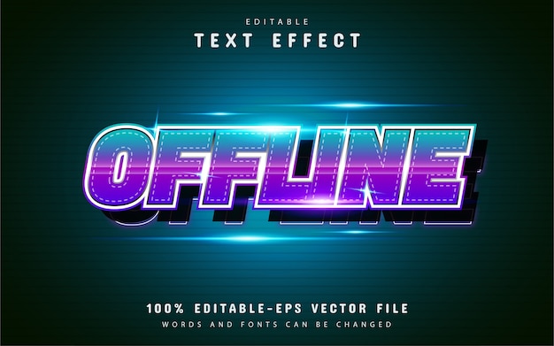 Offline teksteffect