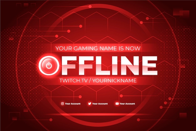 Offline twitch banner design