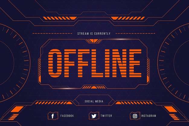 Offline twitch banner gammer style