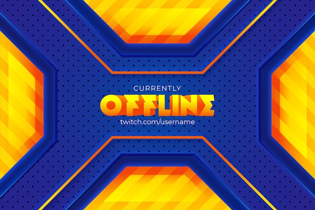 Offline twitch banner gammer style