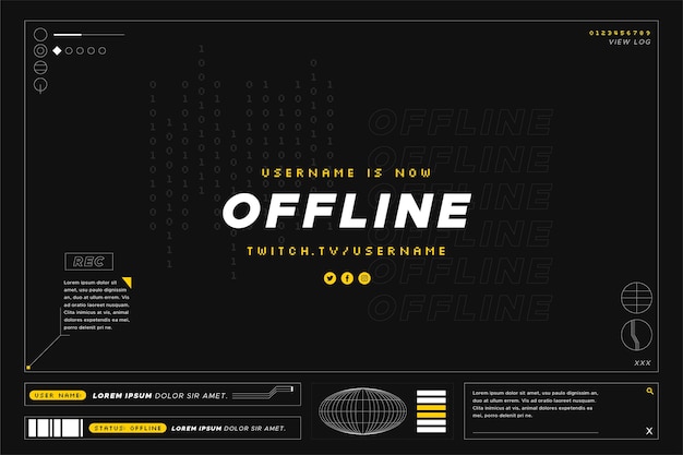 Offline twitch banner gammer style