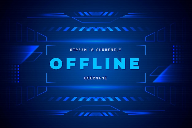 Offline twitch banner template